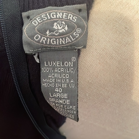 Designers Originals Vintage Mock Turtleneck Zip Back Sweater Women’s Large EUC - Picture 5 of 7